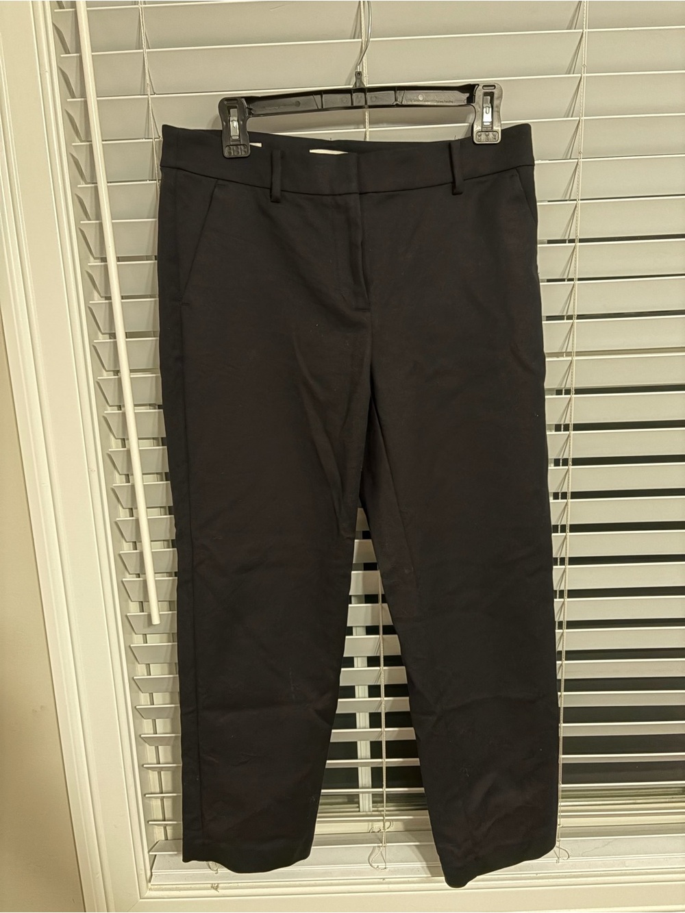LOFT Black Ankle Crop Dress Pants